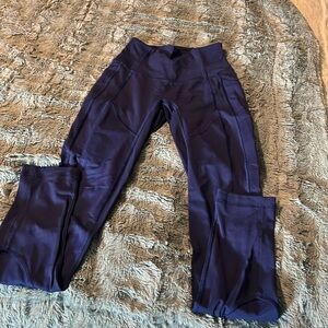Lulu leggings, dark blue, size 2